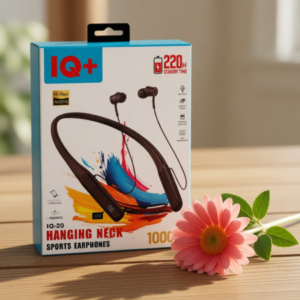 1769434019 IQ+ IQ-20 Hanging Neck Sports Earphones | 220 Hours