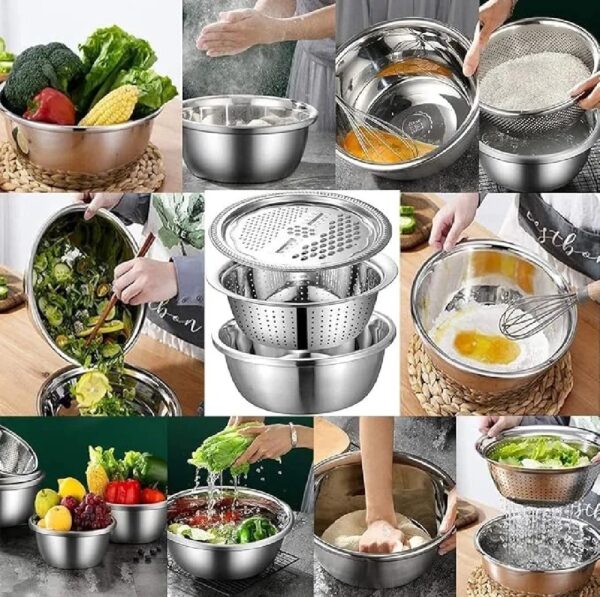 8 3-in-1 Vegetable Cutter with Drain Basket