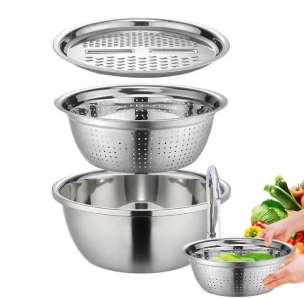 9 3-in-1 Vegetable Cutter with Drain Basket