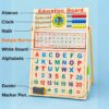 FB_IMG_1777384557974 Wooden Alphabet (English) and Number Teaching Board