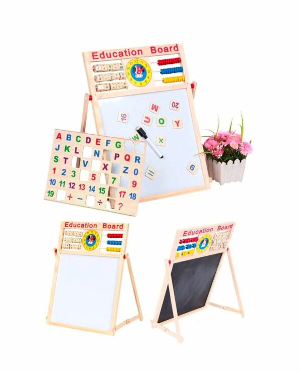 FB_IMG_1777384565120 Wooden Alphabet (English) and Number Teaching Board
