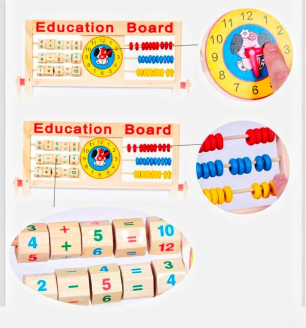FB_IMG_1777384576244 Wooden Alphabet (English) and Number Teaching Board