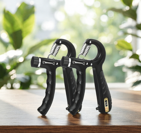 1777978388 (2pcs Combo offer) Hand Grip Strengthener 10-100KG with Counter