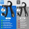 Hand Grip Strengthener 10-100KG with Counter